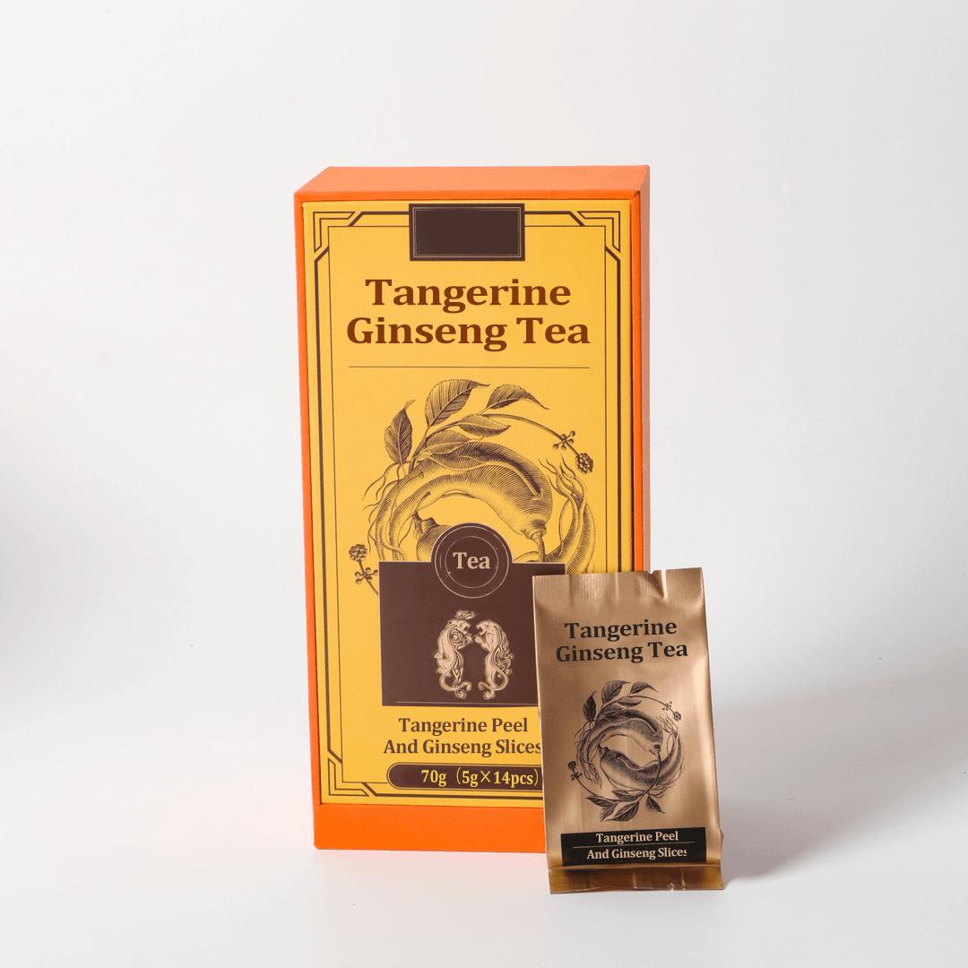 Energy Boost Tea Tangerine Ginseng Tea 70g(5g×14pcs) High Quality Ginseng And Sun Dried Tangerine Peel