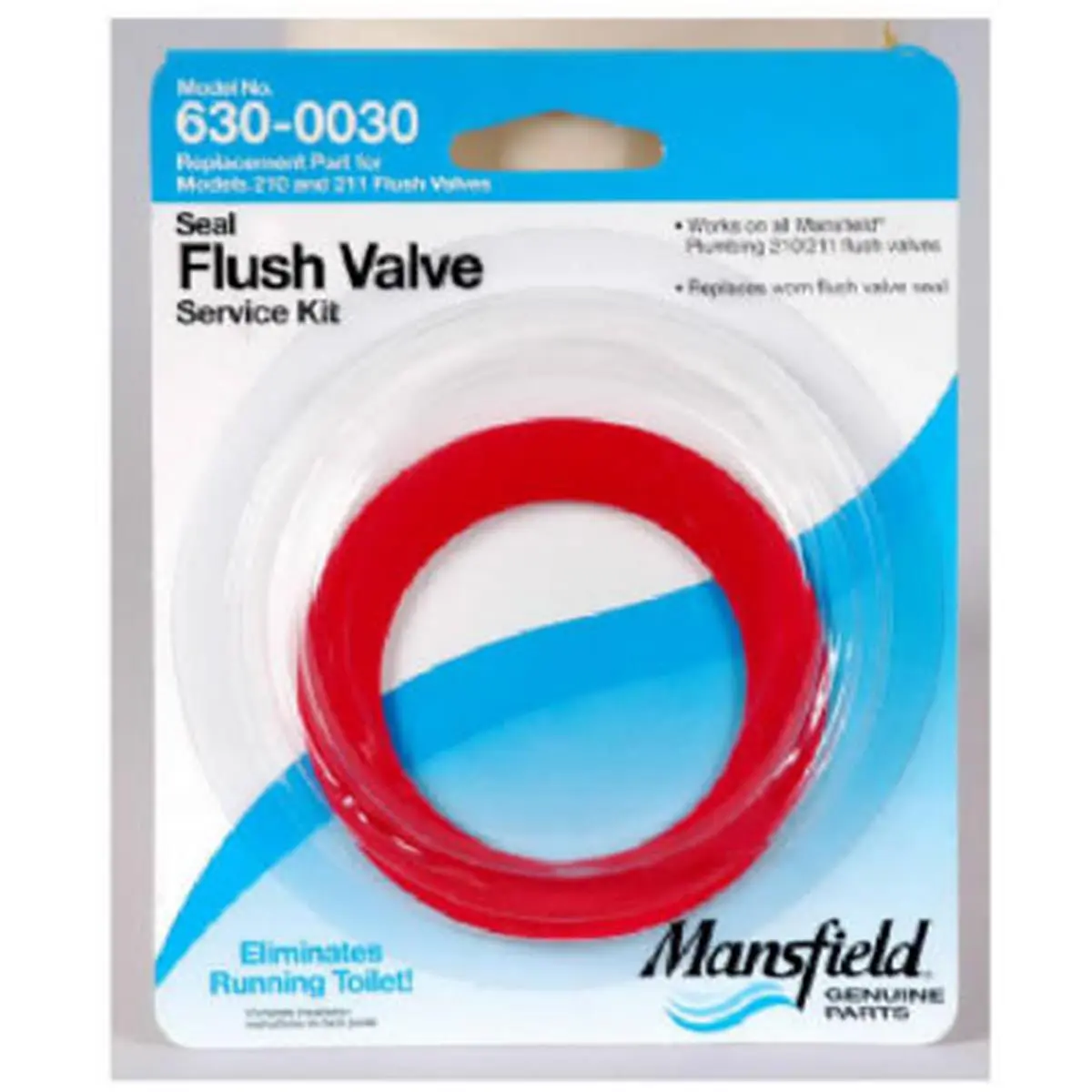 Mansfield 0030 Flush Valve Service Pack - Includes 210 Flush Valve Seal, 0.05 lbs 5.4 x 3.7 x 0.3 in Bathroom Fixture Repair Accessory, Mansfield 210 Flush Valve