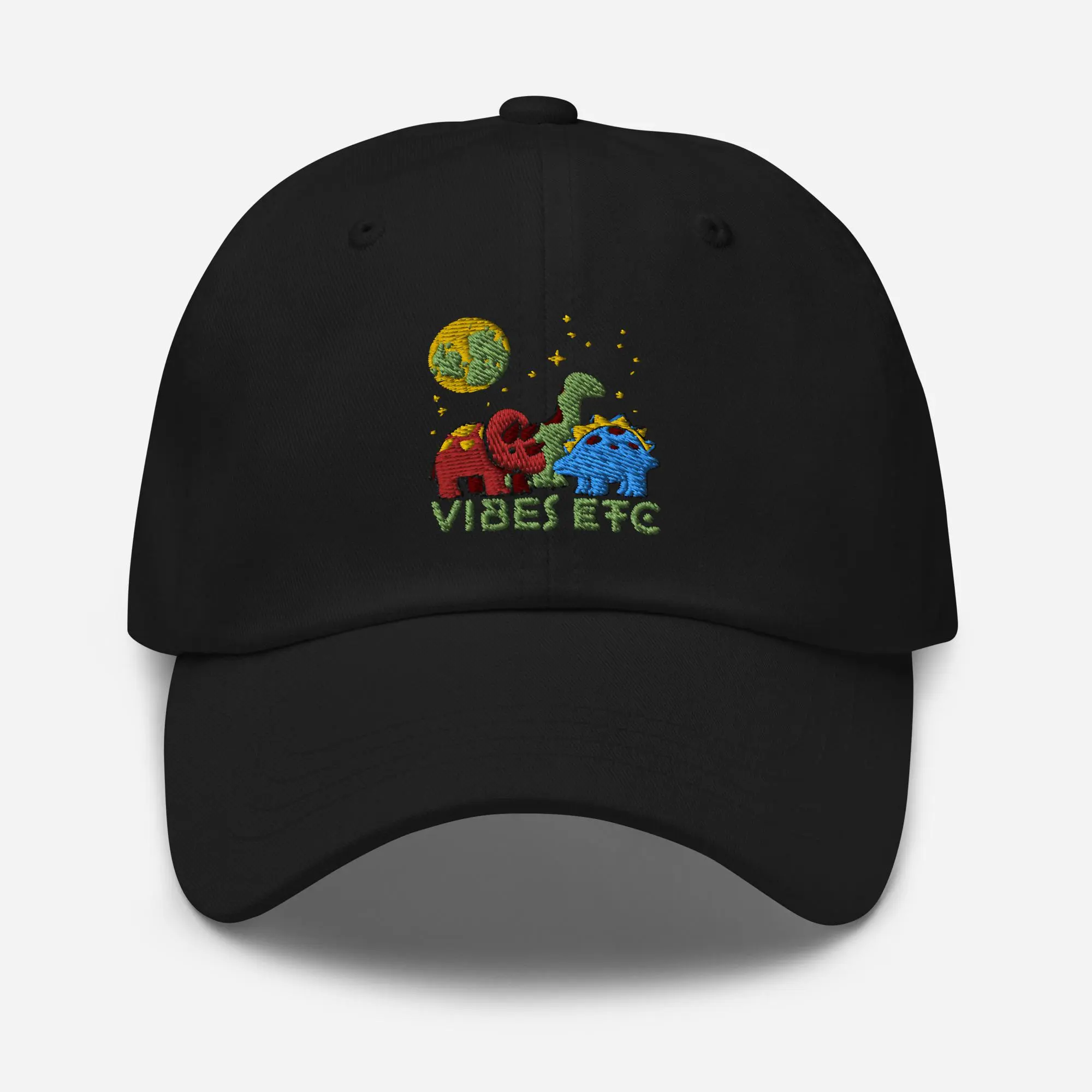 dinosaur herbivores 3D puff embroidery | baseball hat
