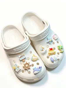 11 Pairs Hole Shoes Accessories Decorative Shoe Buckles, Ocean Beach DIY Shoe Flowers Theme, Cute Cartoon Shoe Decorations, Shoe Charms