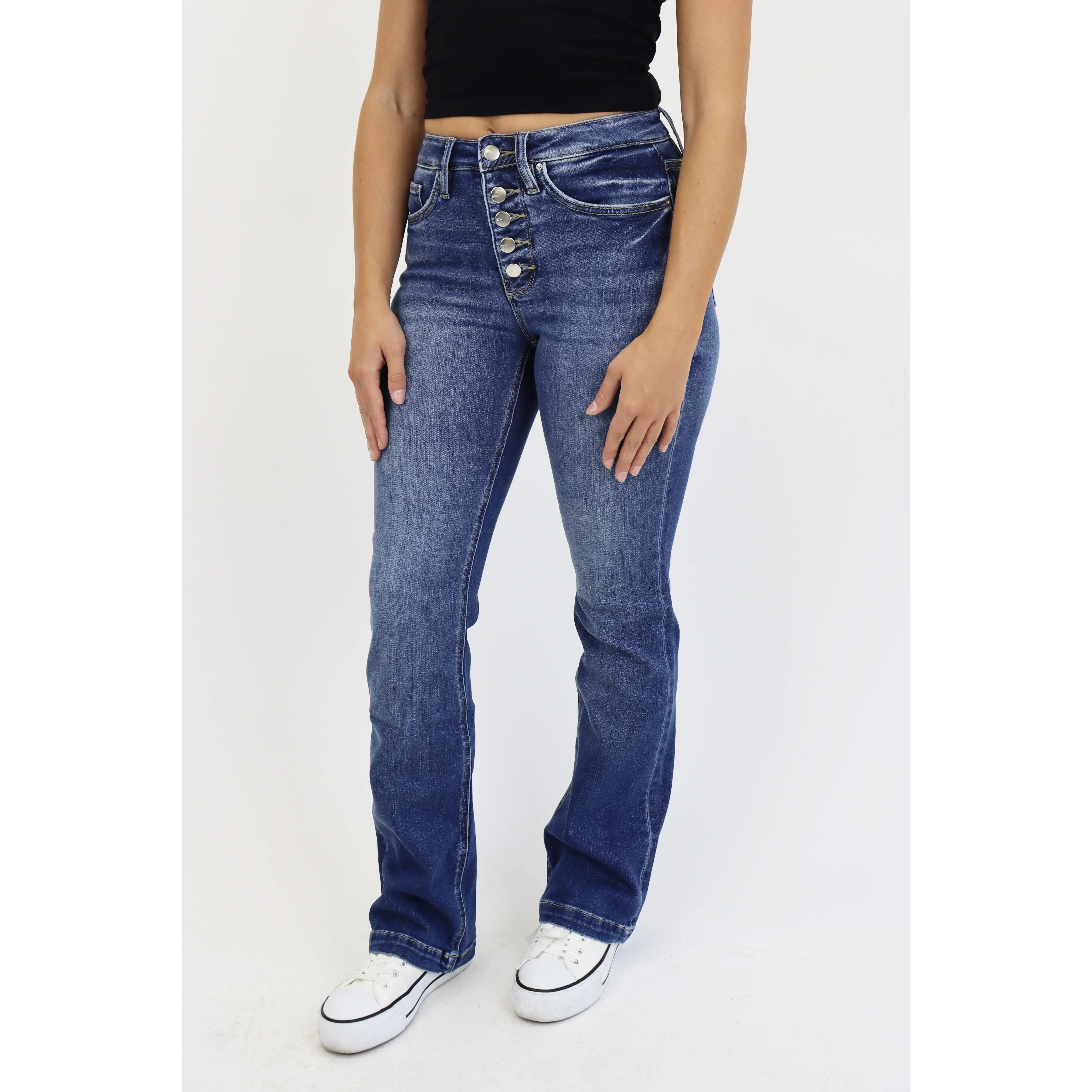 Buttonfly Medium Wash
