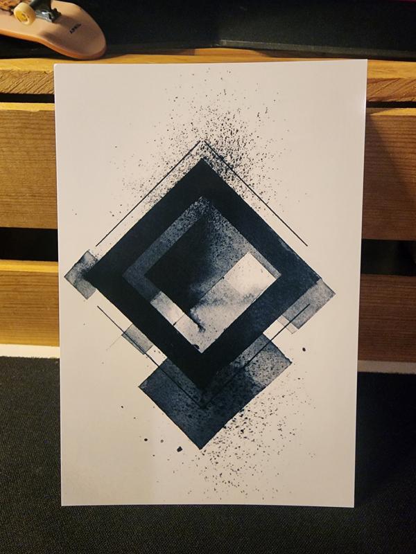 Mini Modern Poster 4x6 Inches Compact Stylish Design for Walls Desks or Shelves Versatile Practical Decor