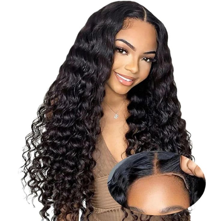 【Live Flash Sale】Alipearl Glueless Wigs 4x7 Closure Wig Human Hair Pre Cut Lace Water Wave Natural Curl Deep Curly Human Hair Lace Front Wigs TikTokShopBacktoSchool FallFreshness