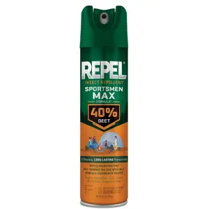 Repel Insect Repellent Sportsman Max Formula, Repels Mosquitoes, Ticks, Gnats, Biting Flies, 40% DEET (Aerosol Spray) 6.5 fl Ounce