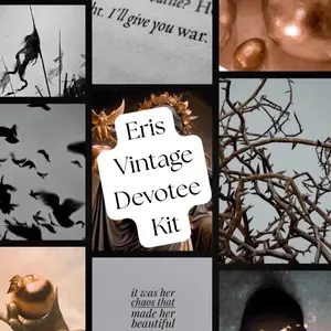 Eris Worship Vintage Bundle, Vintage Witchcraft Tools, Hellenic Witch Bundle, Beginner Deity Work Kit, Pagan Witch Chaos Goddess