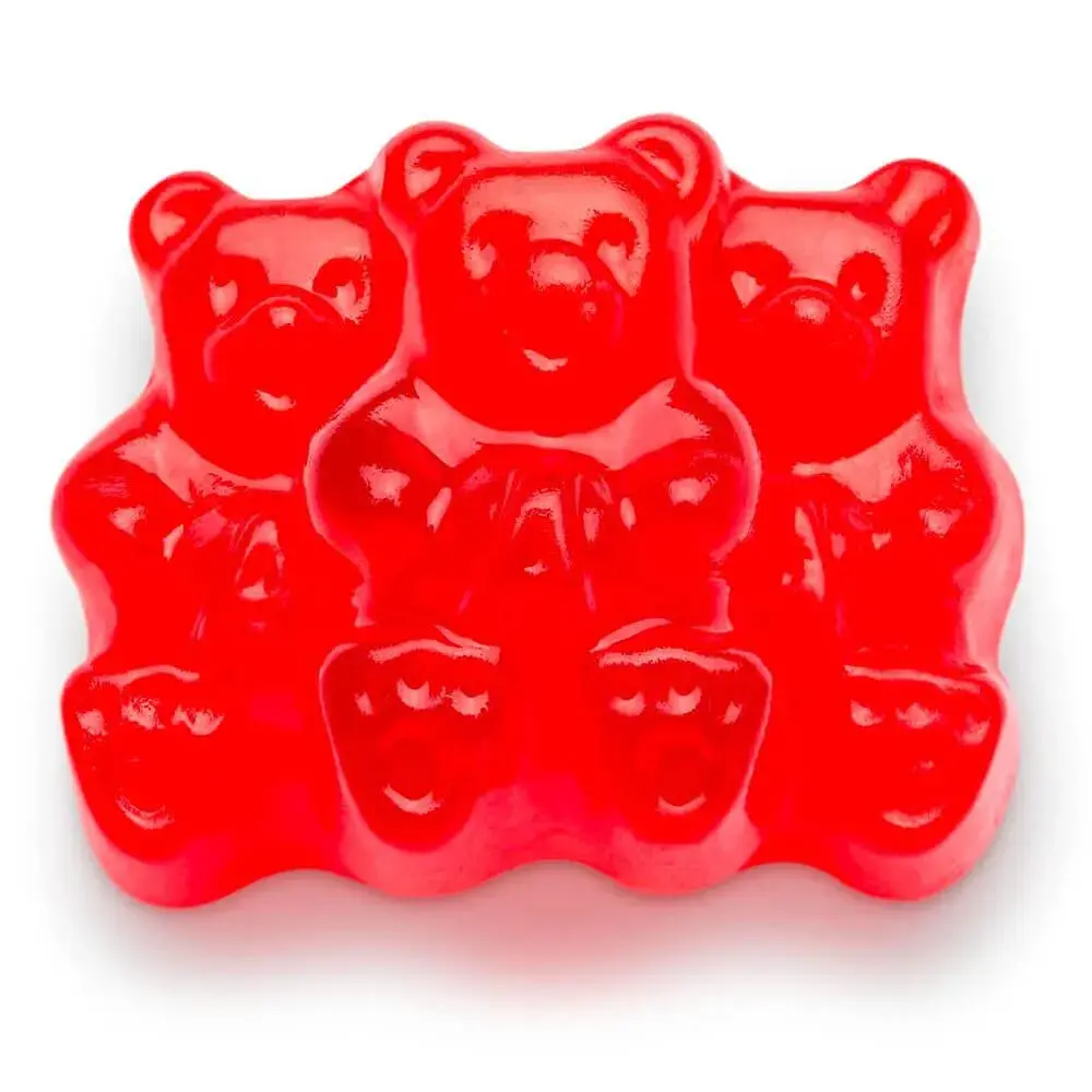 Albanese Red Wild Cherry Gummy Bears: 5LB Bag Albanese Red Wild Cherry Gummy Bears: 5LB Bag