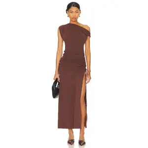 LIONESS Original Sin Midi Dress in Chocolate
