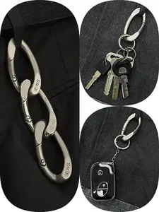 Alloy  Keychain, Y2k Style Keychain for Car Keys for Men & Women, Fashion All-match Accessories for Daily Life
