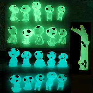 Fairy Garden Accessories Tree Elves Easter Egg Fillers Glow in Dark Basket Stuffers Garden Alien Decor Miniature for Micro Landscape Outdoor Status Patio Lawn Yard Kit