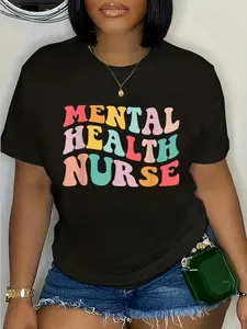 100% Cotton Mental Health Nurse Psych Nurse Psychiatric Nurse RN T-Shirt