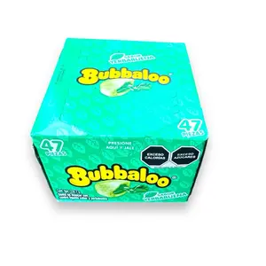 Bubbaloo Spearmint Candy Gel Filled Bubblegum