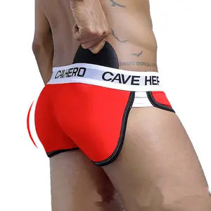AC Men's Underwear Hip Lift Butt Enhancer Underwear Front Lift Rear Lift Hip Men's Boxer Briefs with Sponge Pad Hip Lift Boxer