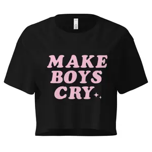 G Code's Make Boys Cry sexy Women’s crop top
