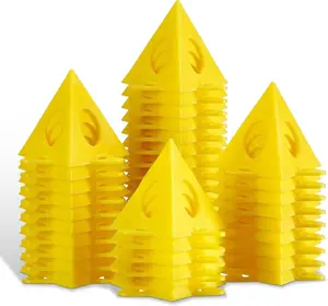 36pcs Painting Pyramids Stands for Cabinet Doors Paint & Pouring - Mini Triangle Cone Paint Tripods for Canvas Risers Support