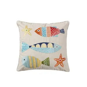 St. Anton Multi Color Fish Pillow