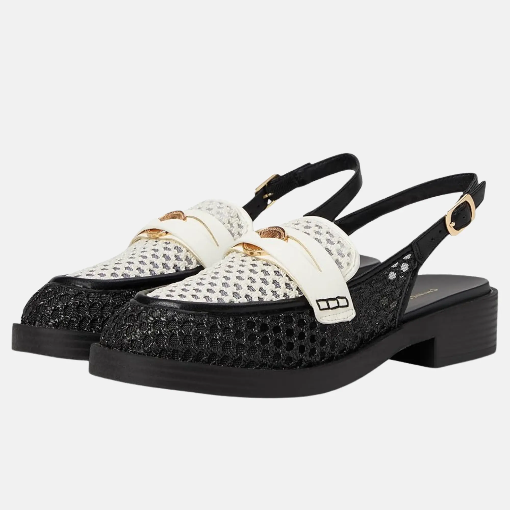 Preppy Slingback Loafers