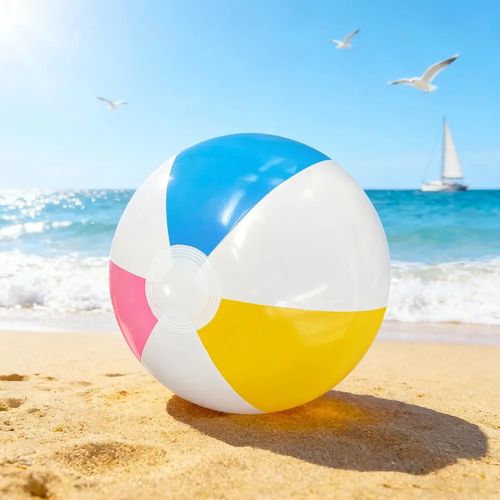 Multifunctional Inflatable Beach Ball Water Ball Set, Colorful PVC Play Balls for Outdoor Family Interaction, Leak-Proof Design, Pool Floats, Inflatable Pool Fillers, Pool Inflatables