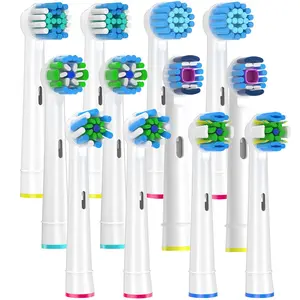 12Pack Toothbrush Replacement Heads Refill for Braun Oral-B Electric Toothbrushes, Compatible with Pro Series Models, Durable & Effective Cleaning, Replaceable Brush Heads
