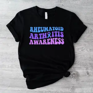 Rheumatoid Arthritis T-shirt, Rheumatoid Arthritis Support Shirt, Arthritis Awareness Tee, Rheumatoid Arthritis Ribbon T-shirt, Rheumatoid Arthritis Warrior Shirt