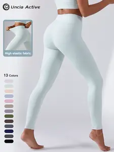 Uncia Active Women High Waist Stretch Yoga Leggings, Buttery Soft 4-Way Stretch Squat Proof Non-See Through Workout Pants,high waist leggings、squat proof、tummy control、buttery soft、4-way stretch、workout gym running loungewear