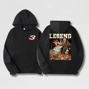 Dale Earnhardt With Deer Hoodie, Vintage Hunting Legend Season Shirt, Unisex Graphic Menswear Top For Racing & Hunting Fan Tshirt Streetwear, Gift For Fans