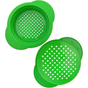 2 Pack - Can, Tuna, Colander Strainer, Food Grade Plastic, BPA-Free, Unibody Design, Dishwasher Safe, Fits Standard Size Cans