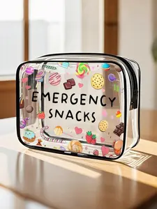 Large Capacity Transparent PVC Cosmetic Storage Bag, Compact Beauty Essential with Zipper, Perfect Gift for Girls, Cosmetic Pouch, Makeup Storage Bag, Makeup Organizer Pouch, Travel Cosmetic Bags