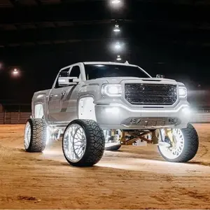 YDZWAVUI 4-Pack 17.5" QUAD ROW Cold WHITE LED Wheel Rim Lights Strobes for Cars & Trucks Enhanced Visibility & Stylish Upgrade