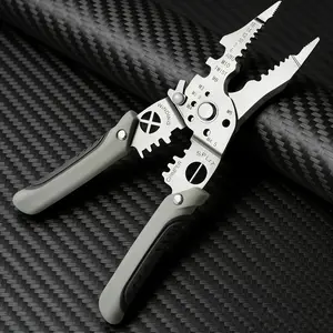9 in 1 Wire Stripper Multi function Electrical Tool Crimping Tool Wire Cutter Professional Grade Electrician Hand Tool for Home Wiring Industrial Repair