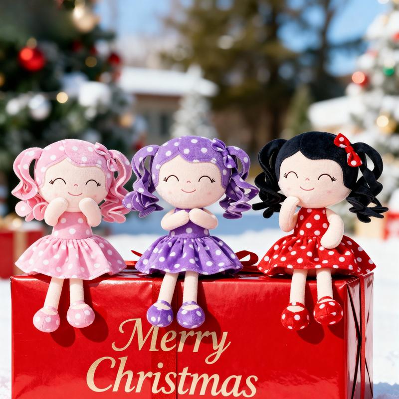 Gloveleya Valentine's Day gifts Doll for gift Soft Baby Girl Dolls with Curly Hair in Retro Polka Dot Dress, Cute Stuffed Cuddle Doll Toy, Perfect Birthday & Christmas Gift for Girls Ages 0-6, Adorable Nursery & Preschool Playtime Companion, 12 Inch Gloveleya Valentine's Day gifts Doll for gift Soft Baby Girl Dolls with Curly Hair in Retro Polka Dot Dress, Cute Stuffed Cuddle Doll Toy, Perfect Birthday & Christmas Gift for Girls Ages 0-6, Adorable Nursery & Preschool Playtime Companion, 12 Inch