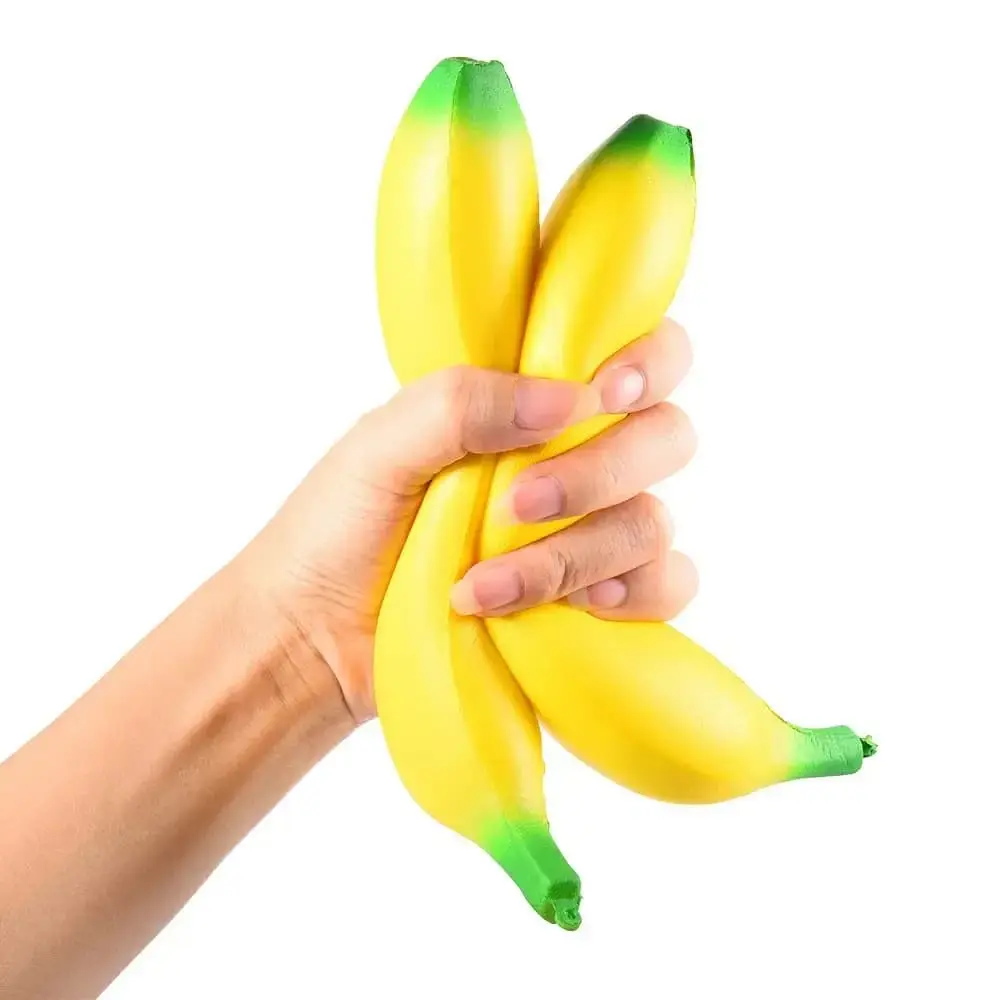 18CM Squishy Banana Stress Reliever - 2026 New Arrival Slow-Rising Sponge Toy, Lifelike Fruit-Shaped Super Soft Party Bag Gift for Relaxation (Home & Festive Supplies)