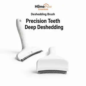 Pet Deshedding Undercoat Rake - ABS+Steel Deshedding Brush for Cats and Dogs, Wide Head with Round Teeth for Loose Fur Removal, Universal Fit Long Hair Grooming Tool