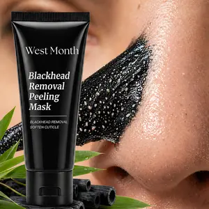 Bamboo Charcoal Peel-Off Mask for Nose & Face, Blackhead Removal, Deep Pore Cleansing, Oil Control, 60ml mothersdaygift