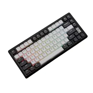 Chilkey ND75 LP Wireless Gaming Keyboard with LCD Screen, Bluetooth 5.3/2.4G/USB-C, Hot Swappable Per-Key RGB Custom, Thin Front, Wrist Rest, Full-Aluminum, PC/Mac Support