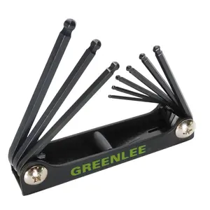 Greenlee 0254-12 9-Piece Ball-End Hex Wrench Set