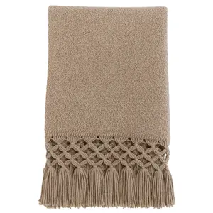 Rebosos Shawls with Macrame Tassels - Elegant and Crafted for Versatile Use - Perfect for Casual and Formal Settings
