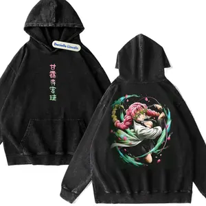 Mitsuri Anime 2 Sided Graphic Hoodies, Demon Slayer Hoodies Gift For Fan Anime, Gift For Men, Gift For Women Crew Neck Trending T-shirt