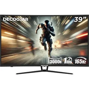 Deco Gear 39" Curved Gaming Monitor, 2560x1440, 1ms MPRT, 165 Hz, 4000:1, R3000