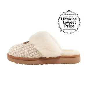 UGG Wmns Cozy Slipper 'Cream' - Soft Round Toe Summer Slippers for Women, Cloud Comfort, Perfect for Lounging & Bedroom Use