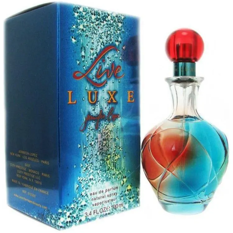 Jennifer Lopez LIVE LUXE Eau de Parfum (EDP) Spray - 3.4 fl oz (3-3.9 fl oz Range) Ultra-Luxe Fruity Peach-Flavored Deep Floral Women's Fragrance with Pear, Amber & Musk Notes, Daily Use, New in Box, Ultra-Luxe Women's Fragrance, Fruity Women's Fragrance