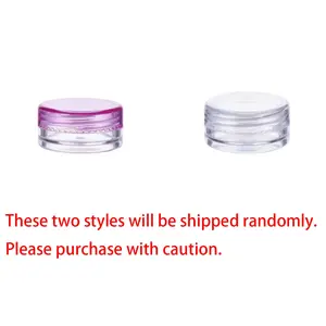 5g Plastic Round Container with Cream Sample, Cosmetic Travel Jar for Eyeshadow, Mini Makeup Packaging, Versatile Travel Companion
