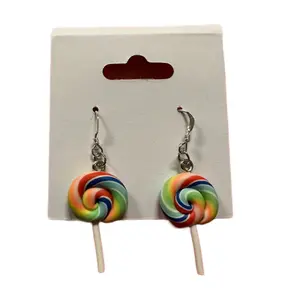 Lollipop earrings made to order.