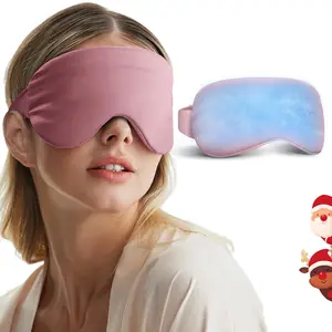 Reusable Cooling Eye Mask – Gel Cold Compress for Tired Eyes & Everyday Self-Care, Relaxing Gift for Women (Pink)