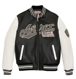 AVIREX SCRIPT USA VARSITY JACKET Mens Apparel