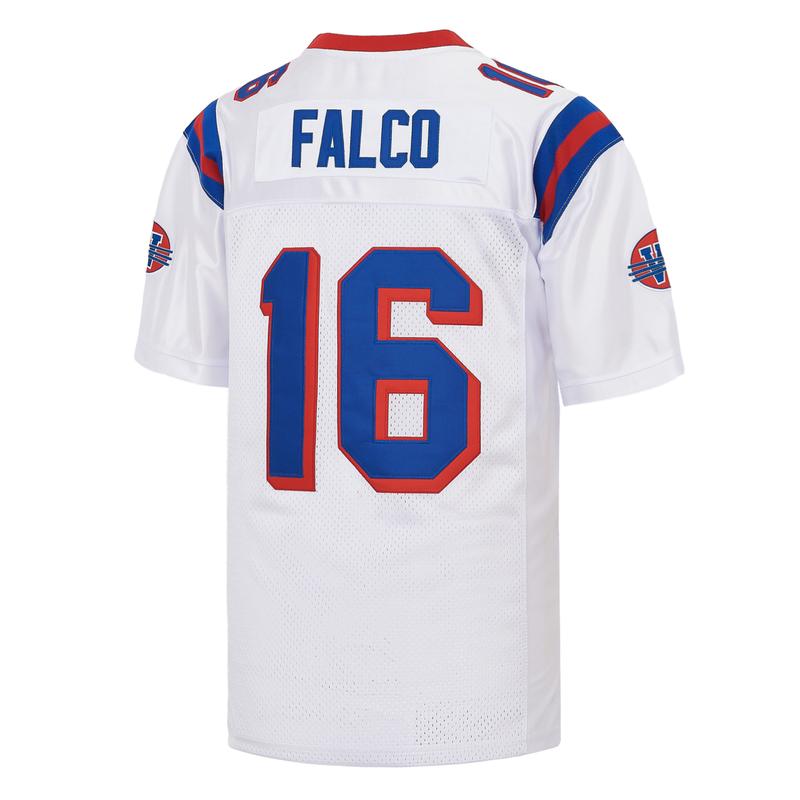 Men's American Football Jerseys #16 Movie Sports Jersey Shane Falco The Replacements Shirt Embroidery For Party Gameworn Jersey Coach Prime Red White S-3XL Polyester V-neck Mesh Ventilation Sports Top Competition Day Training Clothing