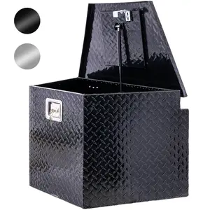 Aluminum 29inch Tool Box for RV Storage with Lock Keys, Heavy Duty Truck Bed, Outdoor Trailer & Underbody Storage Organizer metal  toolbox