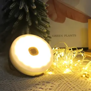 Retractable Camping Lights, 3 in 1 Led Camp Light, 8 Light Modes for Indoor/Outdoor Multi-scene Use, Solar/USB Dual Power Rechargeable string lights, 33ft Portable String Lights