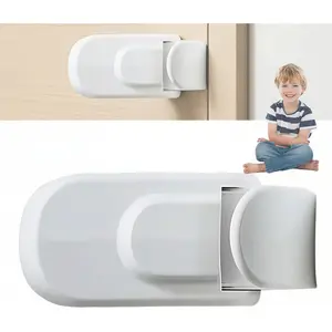 Child Safety Door Lock, Clip-On Handle Security Lock, Child-Proof Lock for Renters, Easy-To-Use, Durable Design, Ideal for Home Use