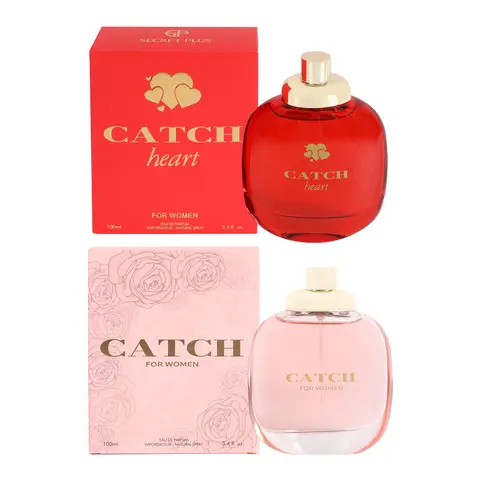 Bundle of Catch Heart and Catch for Women Eau De Parfum Vaporisateur Natural Spray 100ml 3.4fl.oz.