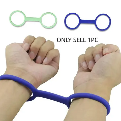 Durable Silicone Rubber Handcuffs for Adults, Perfect Prank & Game Toy with Flexible Design, Non-Toxic Material, Ideal for Role-Playing Games, Fun Playful, Prank Gag Gift